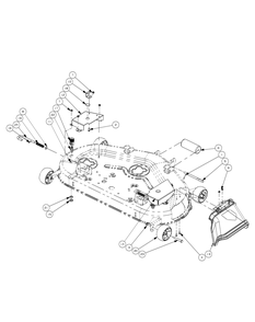Mower Deck 44 (2006) Diagram and Parts List for Z-FORCE44 53AA5B6L-53AA5B6L709-53AA5B6L710-53AA5B6L712 Cub Cadet Lawn Tractor